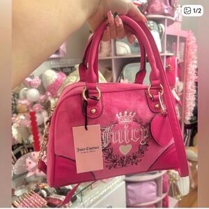 Juicy couture, free, love heritage bowlers bag